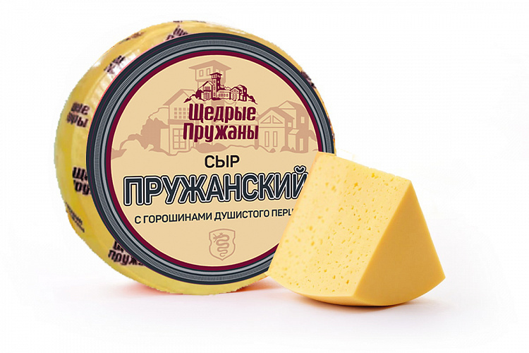 фото продукта Сыр "Пружанский с душистым горошком"