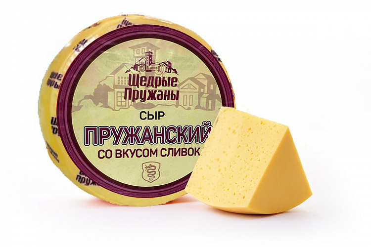 фото продукта Сыр "Пружанский со вкусом сливок"
